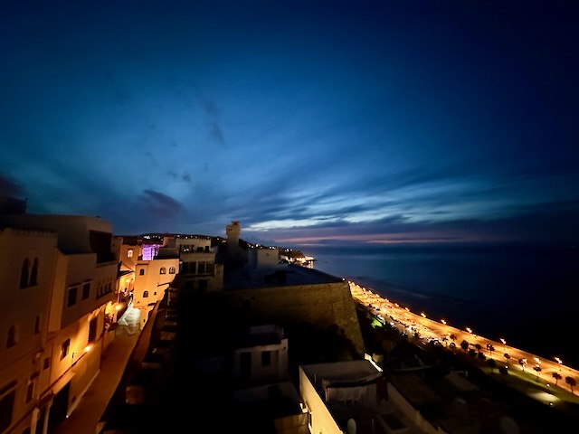 Evening picture of Tangier, Morocco